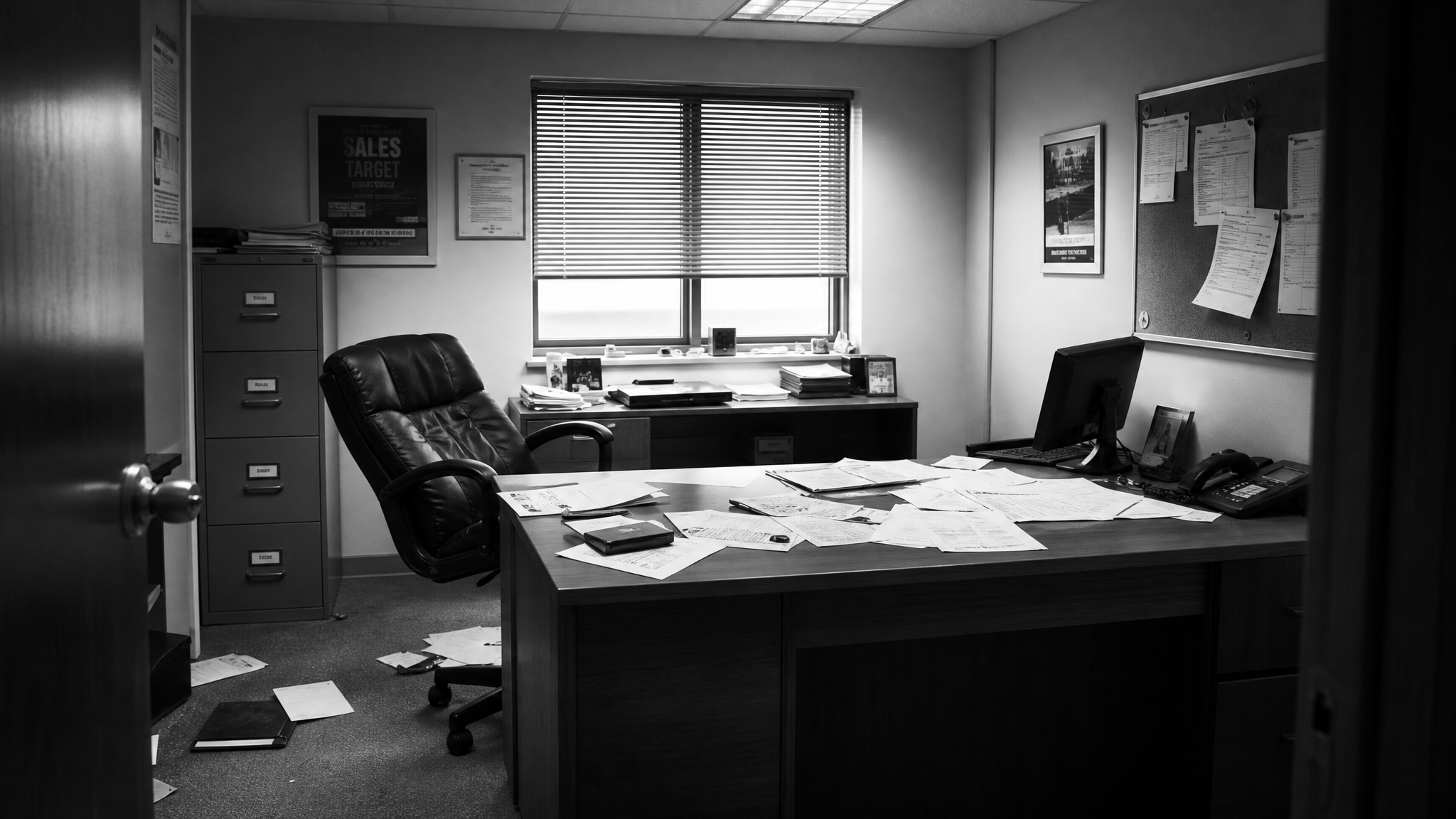 Empty manager office