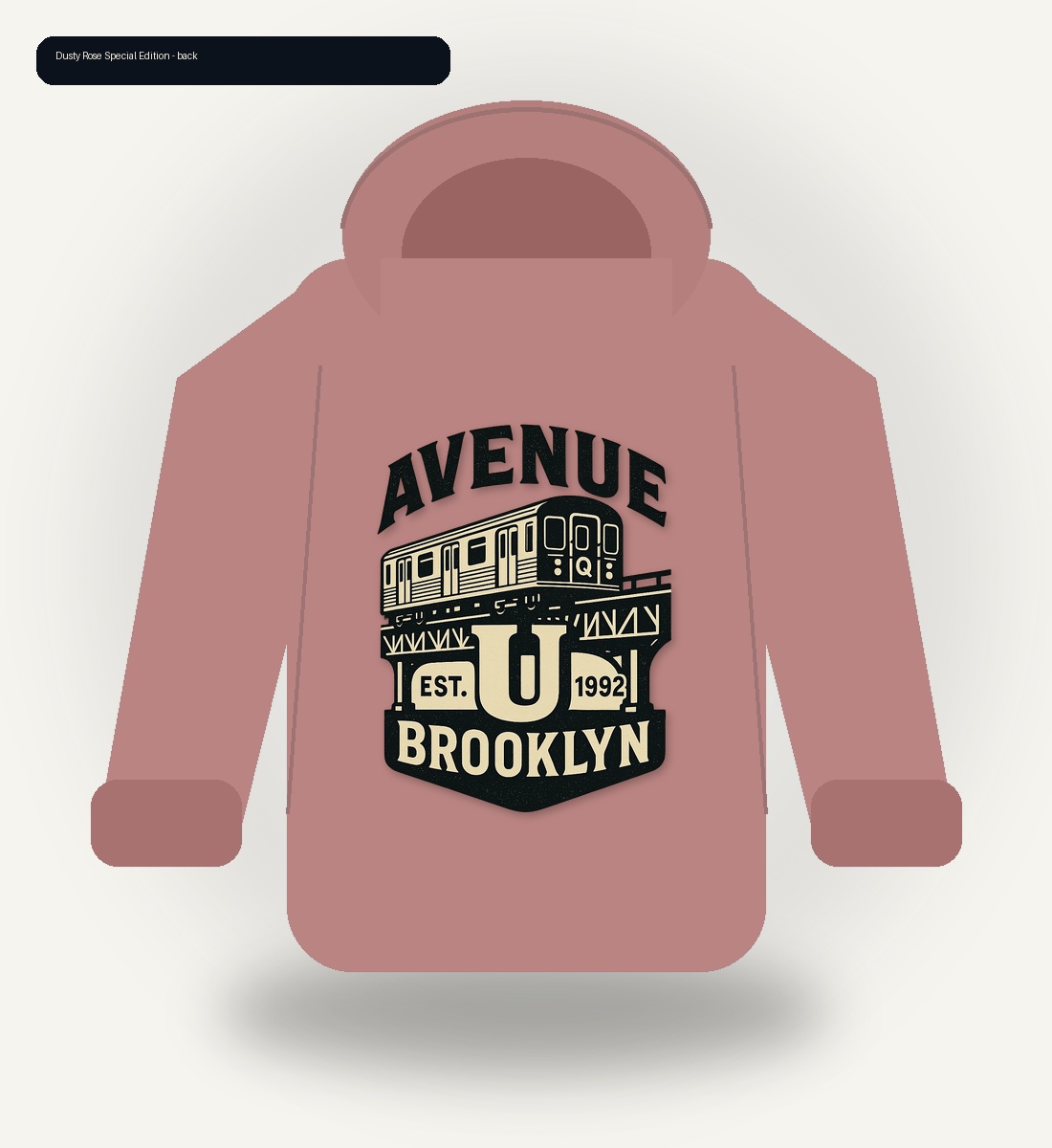 Avenue U U-9 Dusty Rose Special Edition Hoodie