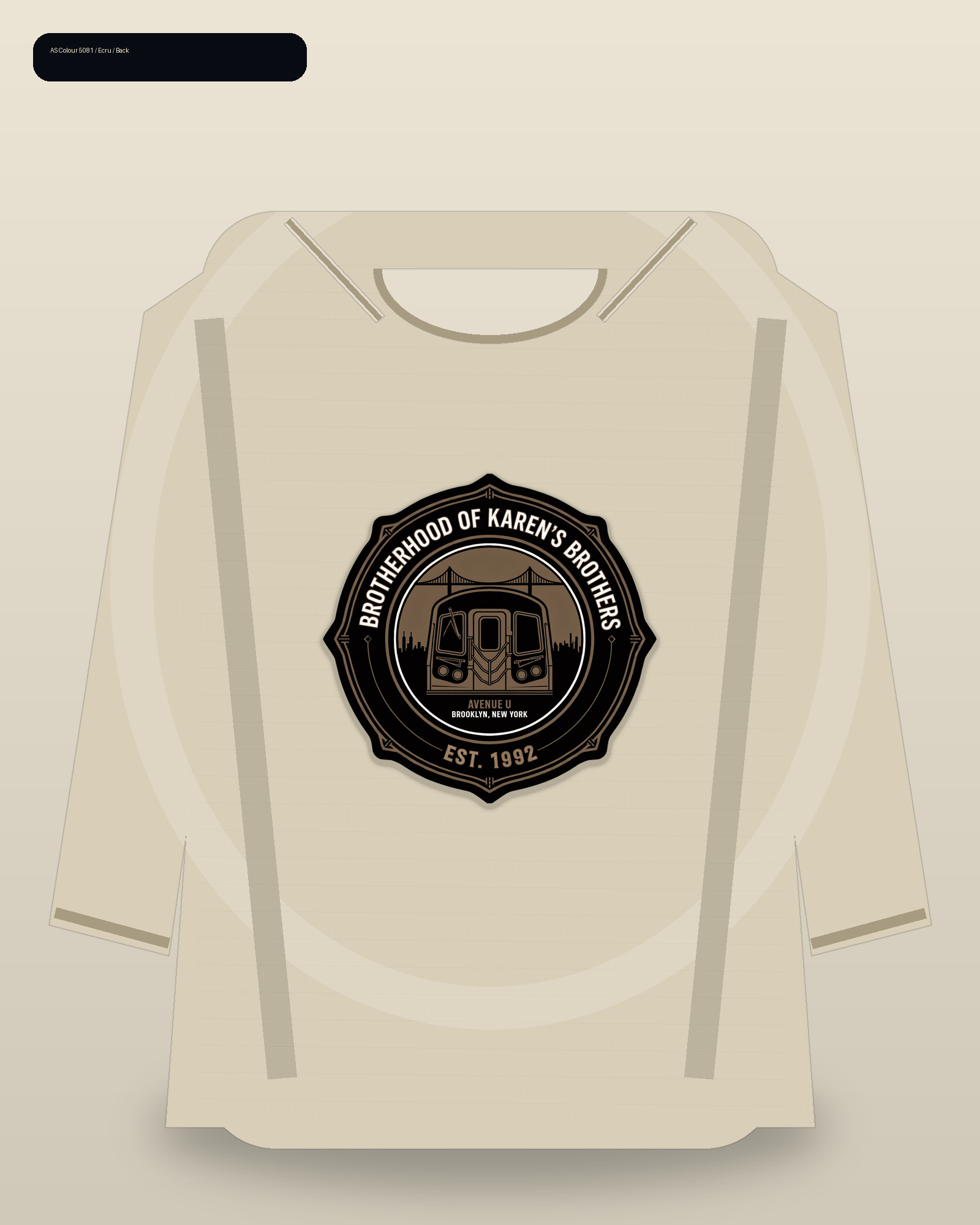 Brotherhood Roundel Ecru Premium Long Sleeve